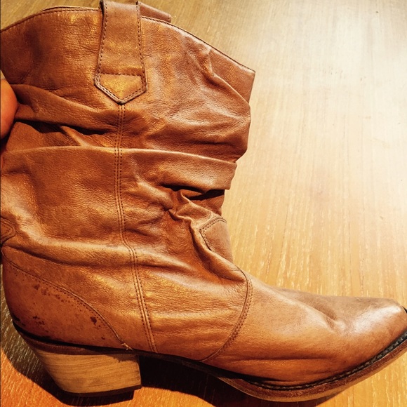 Steve Madden scrunchie summer boots-brown