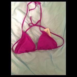 Purple bikini top NWT