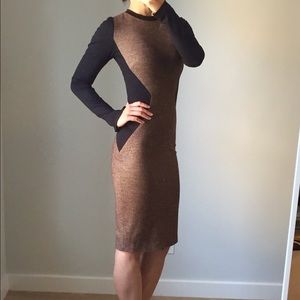 Gorgeous Wool and Silk Bodycon Dress- UK 8, U.S. 4