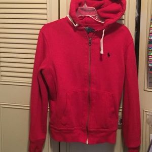 Red Polo Hoodie !!