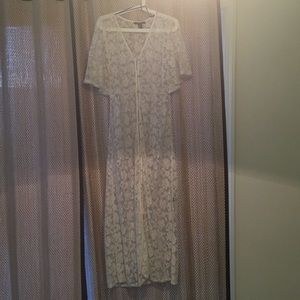 Long off white maxi dress