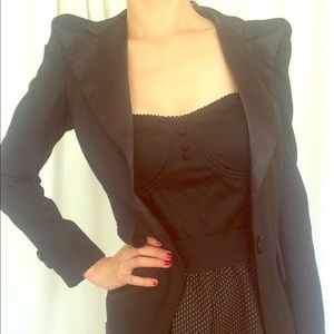 Zara basic pointing shoulder jacket