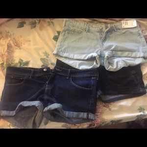 3 pairs of shorts. Each 8. Or buy all three for 20