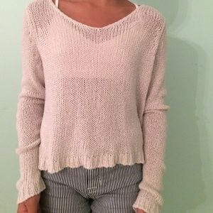Brandy Melville Cropped Knit Sweater (Anna Knit)