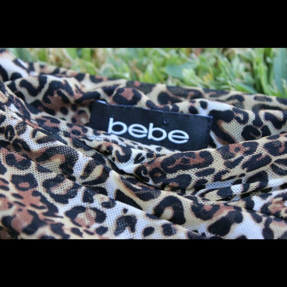 Symmetrical Cheetah Skirt Bebe - Picture 2 of 2