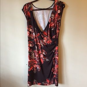 Faux wrap dress