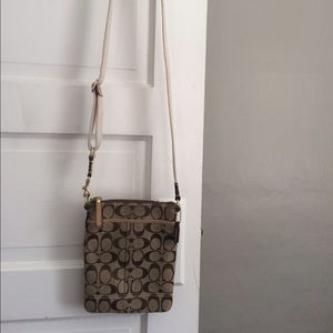 Coach signature crossbody bag