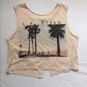 pink muscle tee