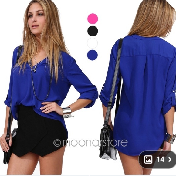 Tops - Beautiful blue shirt.  Brand new