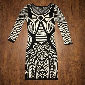 Forever 21 Geometric Bodycon Dress