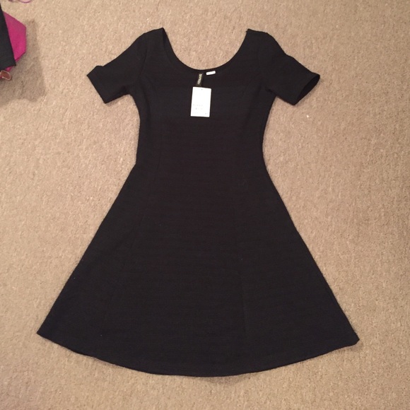 Black fit & flare dress