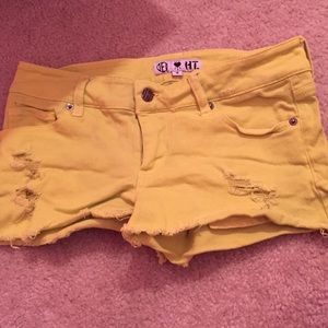 Yellow shorts