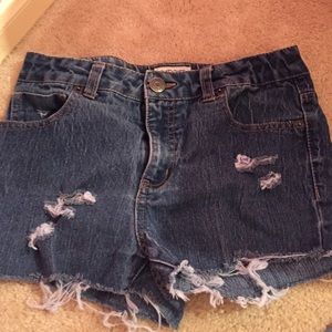 High waisted shorts