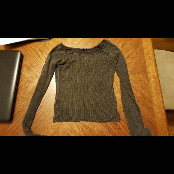 Brandy Melville long fitted crop long sleeve