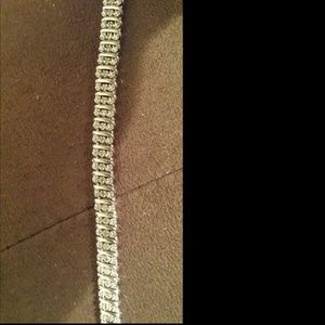 Sterling silver diamond tennis bracelet