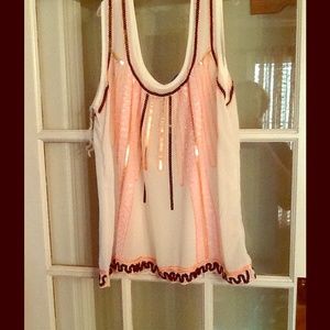 Adorable Beaded Sheer Tank!