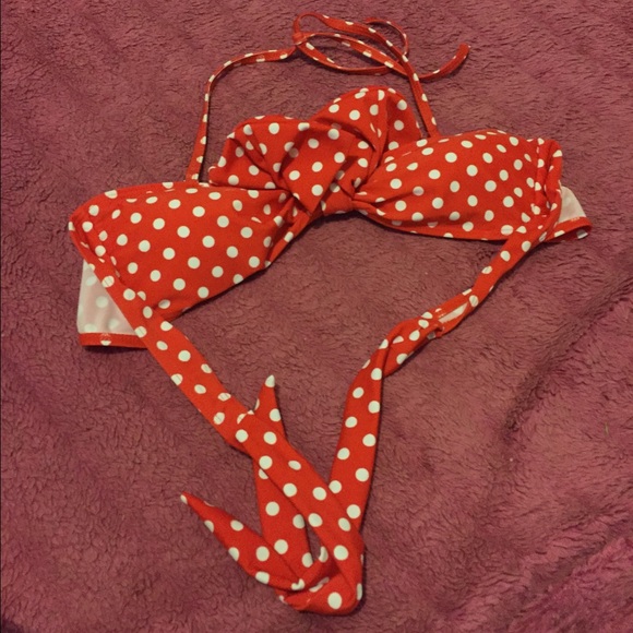 Polka Dot Bikini Top