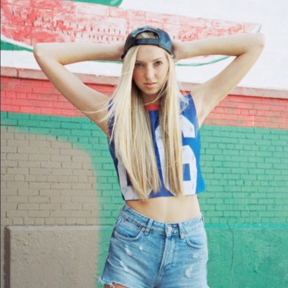 Project social tee mesh jersey top