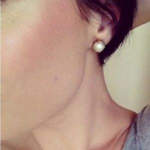 Stella Dot Dorothy Pearl Earrings