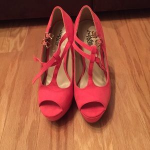 Hot pink heels