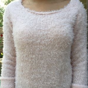 Fuzzy Light Pink Sweater//H&M