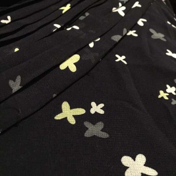 Banana Republic Navy Butterfly Patterned Skirt - Picture 2 of 3