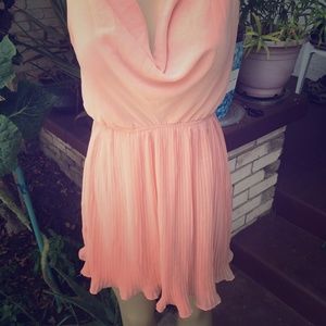 Peach Chiffon Dress