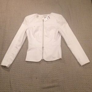 🎀White Faux Leather Jacket🎀