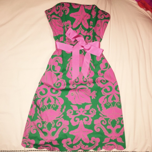 Lilly Pulitzer Pink & Green Dress