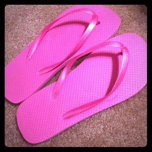 Pink flip flops