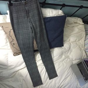 Missguided Black and White Patterned Pants