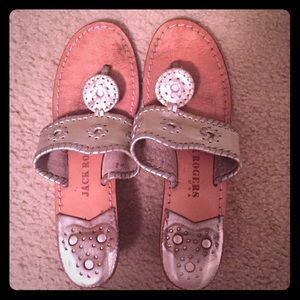 Jack Rogers Mid Wedge Platinum