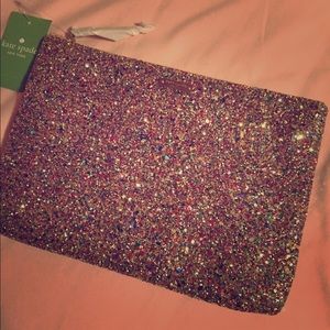 Kate Spade Glitterati Slim Zipper Clutch