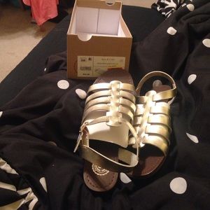 BNWB gold gladiator sandals