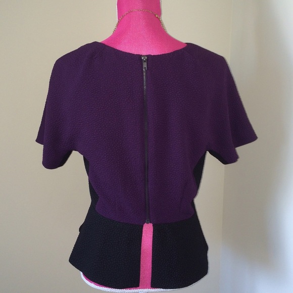 W118 by Walter Baker Colorblock Peplum Top - Picture 2 of 2