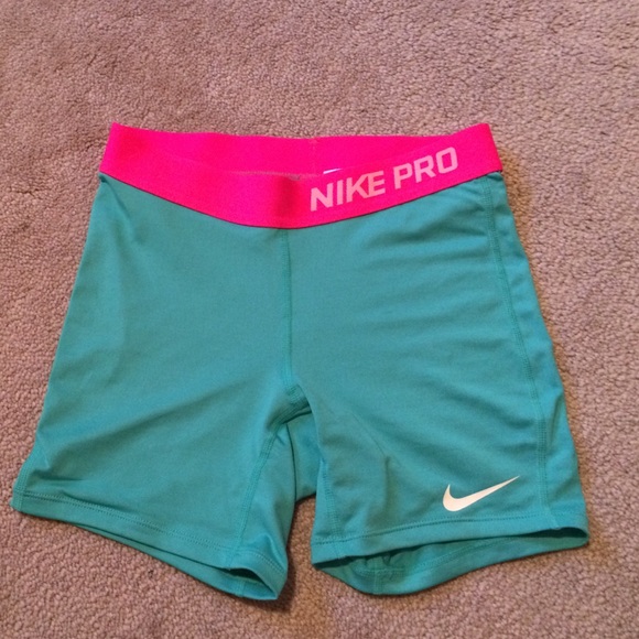 Pink and Blue Nike Pros