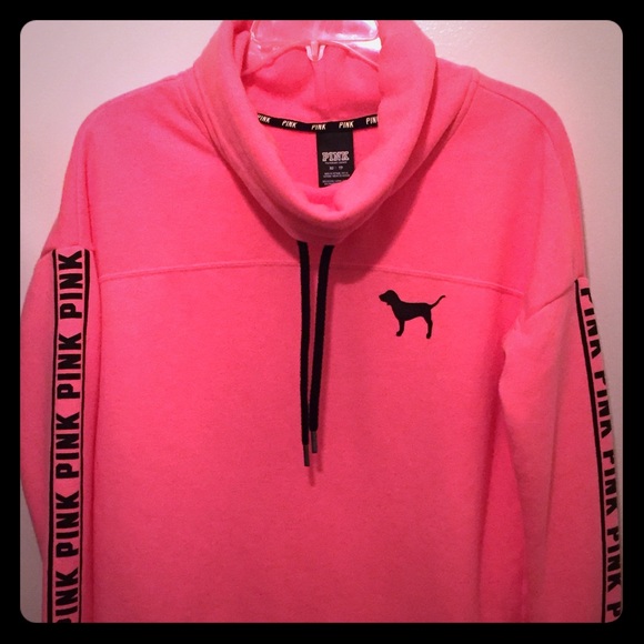 Pink cowl neck pullover