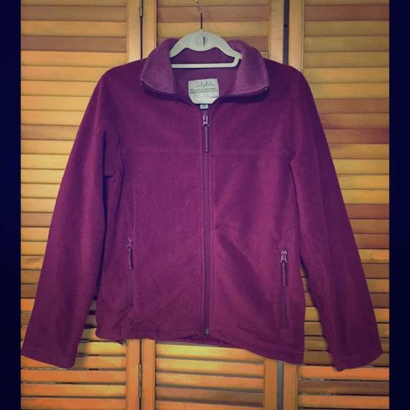 Burgundy Zip-up Fleece