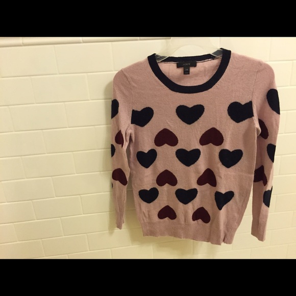 🎀J. Crew heart sweater🎀
