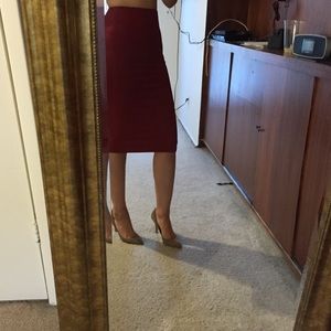 Wine red zara skirt. Brand new