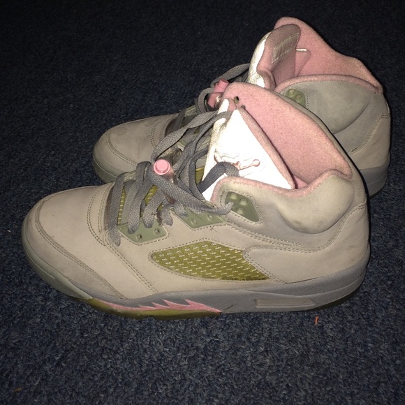 Pink & Grey Jordan 5 size 9W