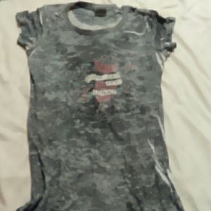 Suki Jones Burnout Shirt Large! "Rose of my Heart"