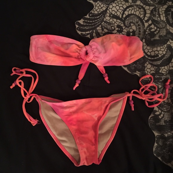 Mint Swim by Draya Watercolor Coral Bikini