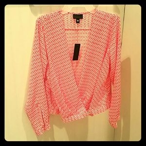 Petite large Worthington blouse