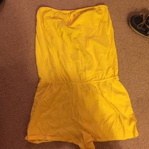 Yellow Sleeveless Romper