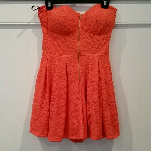 Material Girl Lace tank or strapless Romper