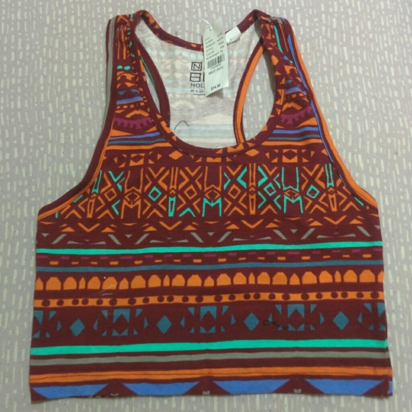 PacSun Nollie Tribal Crop Top NWT