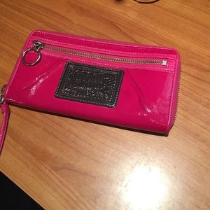 Coach pink clutch