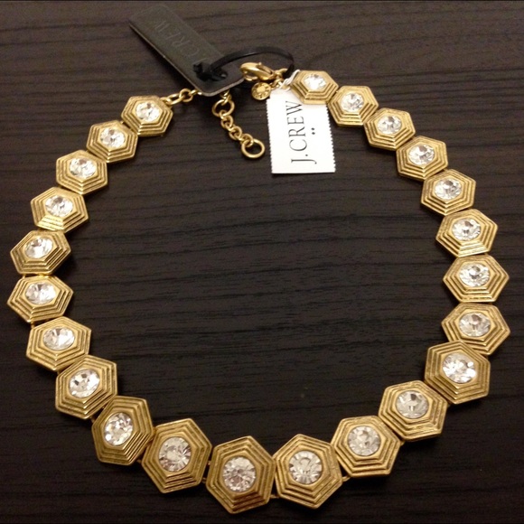 J. Crew Jewelry - J. Crew Antique Vintage Style Crystal Necklace