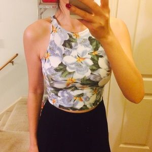 Flower crop top